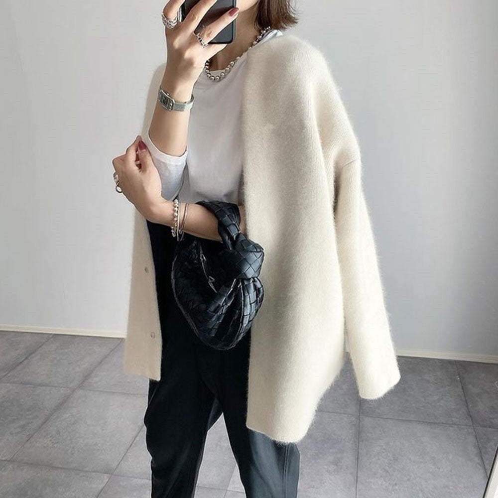 Ariadna | Elegant knitted cashmere jacket