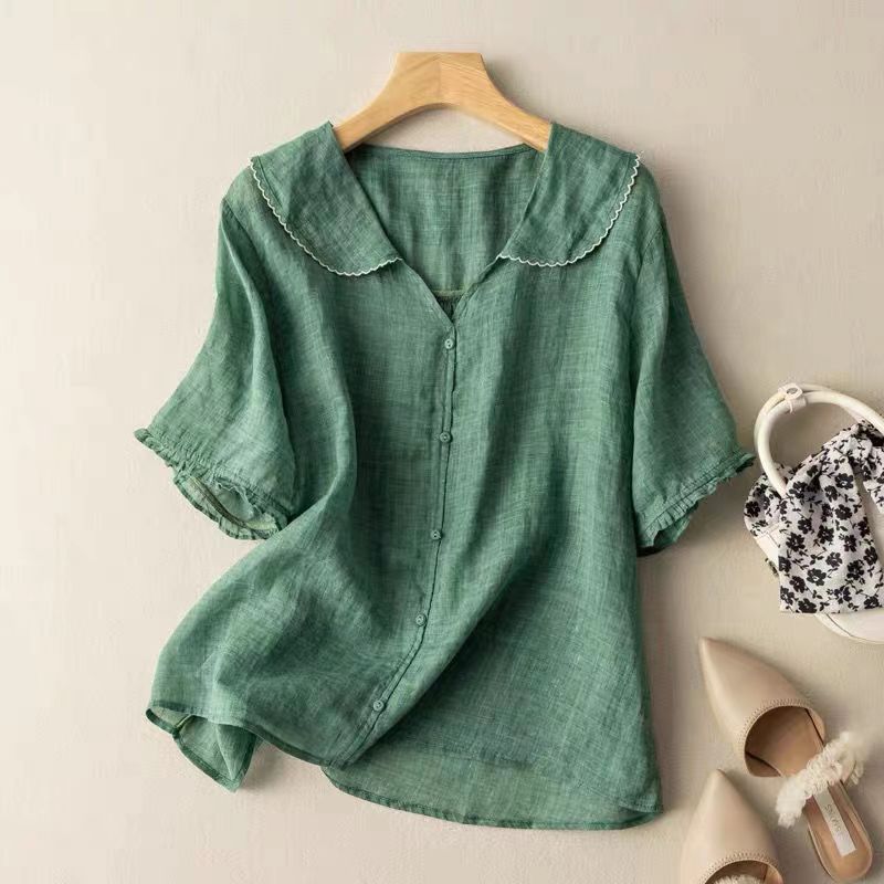 Mila | Vintage blouse with button detail