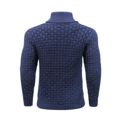 Demetrio | Sweater with button at the back of the neck