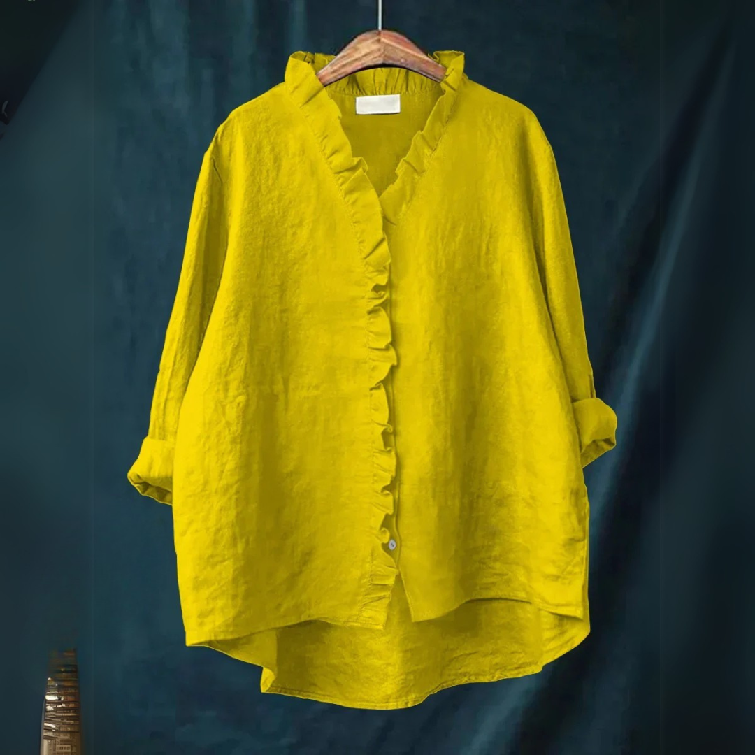 Sanela | Casual ruffle shirt