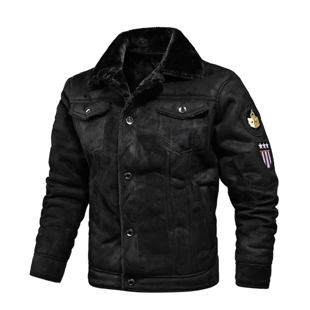 Rafael | Warm leather coat