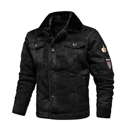 Rafael | Warm leather coat