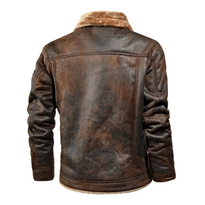 Rafael | Warm leather coat