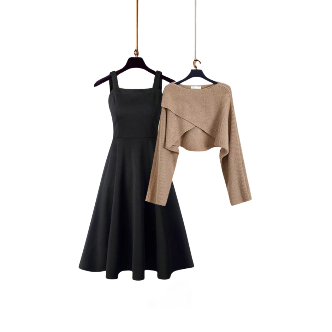 Arlette | Elegant mesh dress set