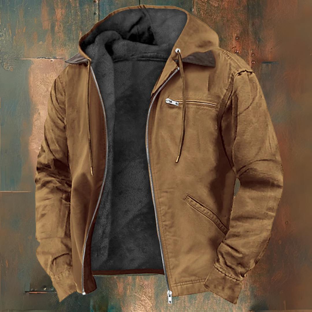 Gaspard | Hooded zip-up vest jacket