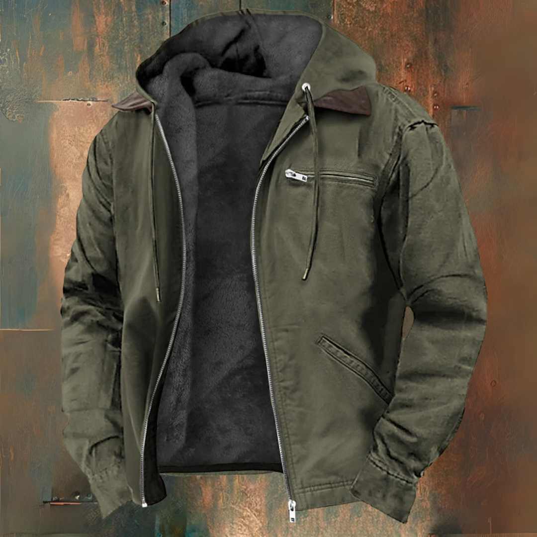Gaspard | Hooded zip-up vest jacket