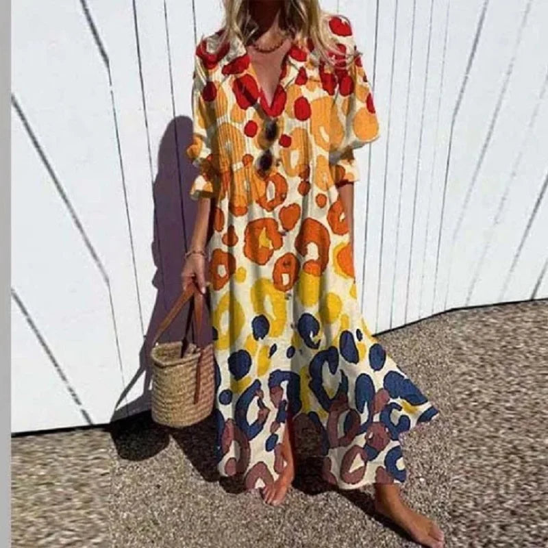 Maisie | Flattering bohemian maxi dress