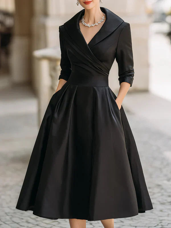 Lina | Elegant midi dress with vintage style