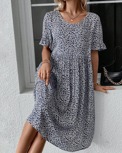 Flower | Elegant floral midi dress