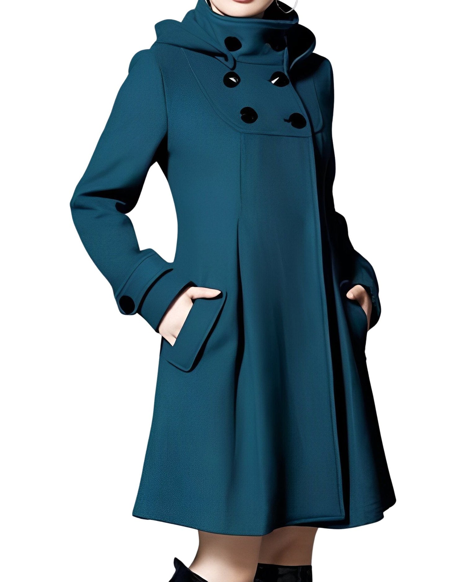 Julieta | Dress with hood and scarf