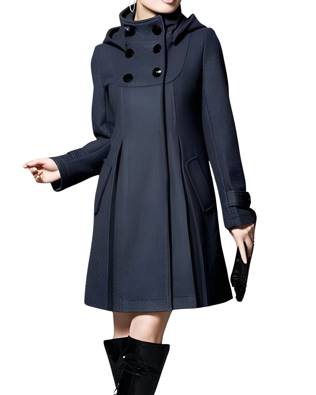 Julieta | Dress with hood and scarf