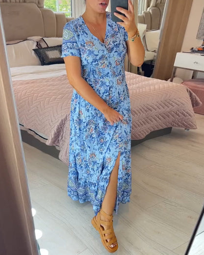Wibia | V-neck dress with floral print