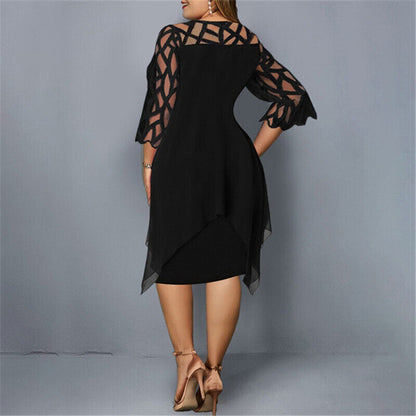 Isabella | Chic Plus Size Midi Dress for Modern Women