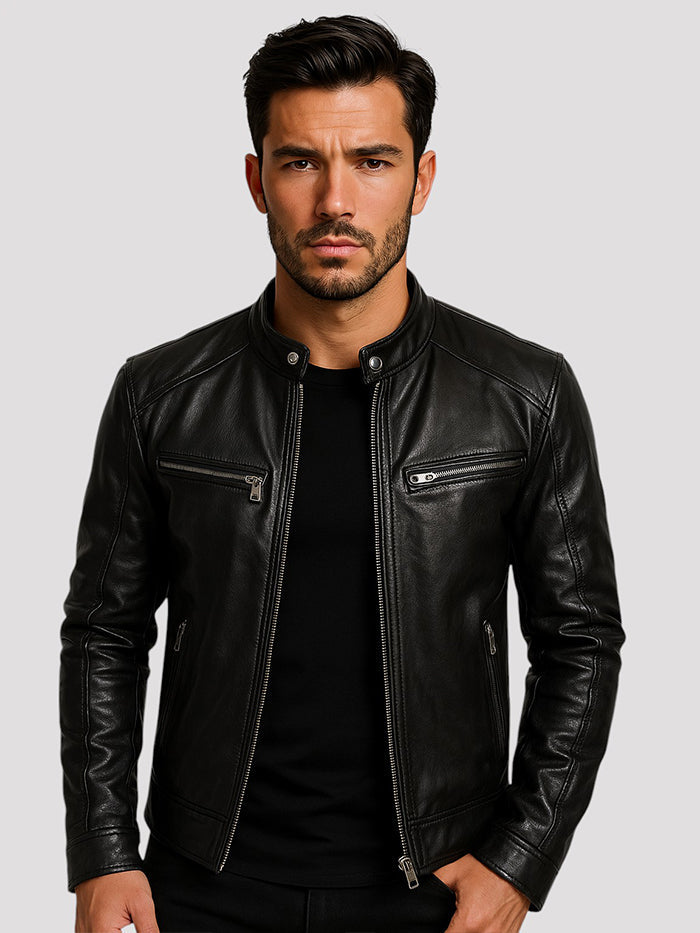 Lazare | Timeless leather jacket for men with style and character