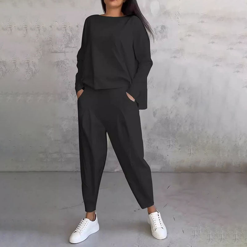 Alba | Loose-fitting long-sleeved two-piece set