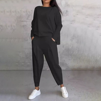 Alba | Loose-fitting long-sleeved two-piece set
