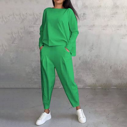 Alba | Loose-fitting long-sleeved two-piece set