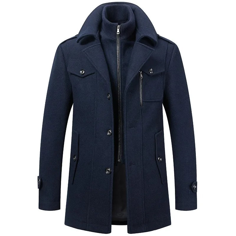 Adrien | Refined winter coat with stand-up collar