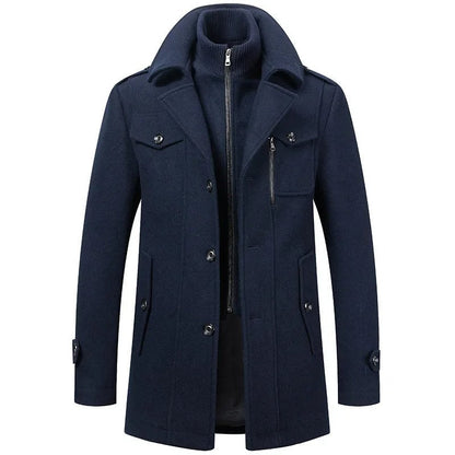 Adrien | Refined winter coat with stand-up collar
